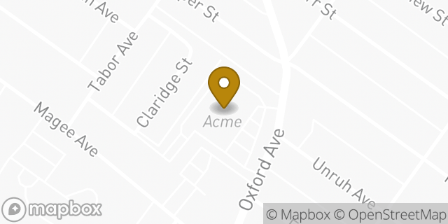 Map showing the location of ACME Markets in Philadelphia, PA 19111