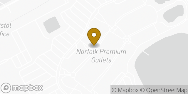 Map showing the location of Levi's Outlet Store in Norfolk, VA 23502