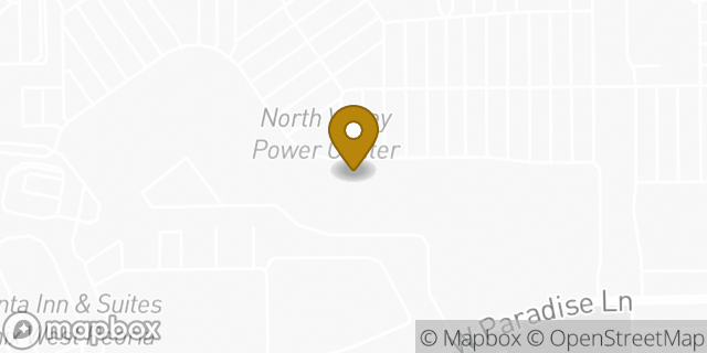 Map showing the location of Amazon Locker - Abdominal in Peoria, AZ 85382