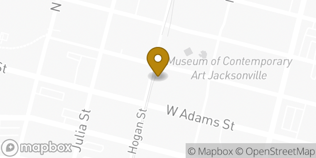 Map showing the location of The UPS Store in Jacksonville, FL 32202