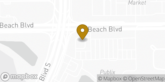 Map showing the location of Fifth Third Bank in Jacksonville, FL 32246