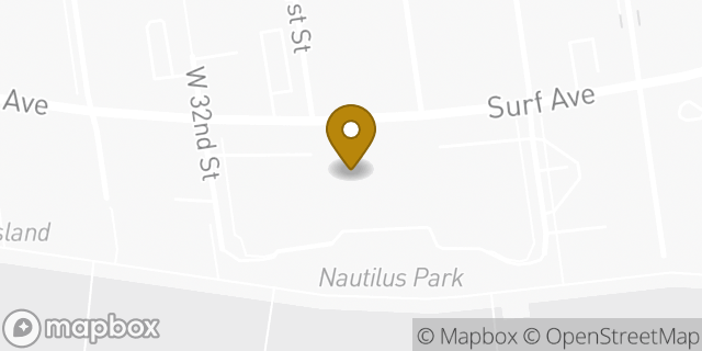 Map showing the location of Amazon Locker - Big in Brooklyn, NY 11224