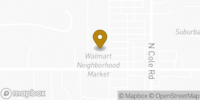 Map showing the location of Walmart Neighborhood Market in Boise, ID 83704