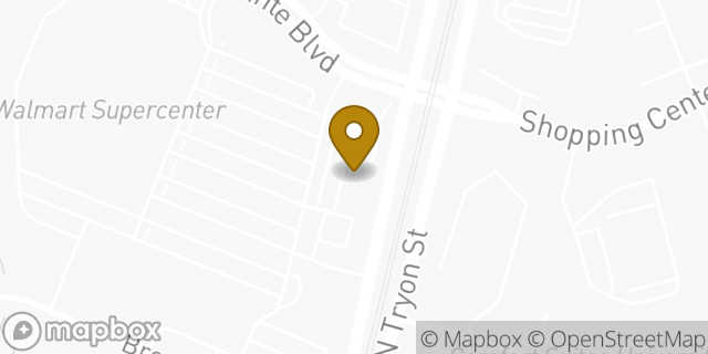 Map showing the location of Subway in Charlotte, NC 28262