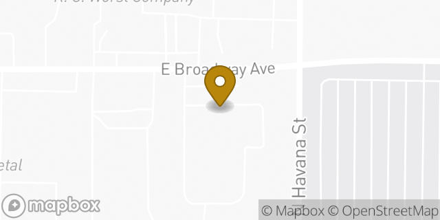 Map showing the location of FedEx Freight in Spokane, WA 99202