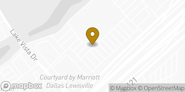 Map showing the location of Costco in Lewisville, TX 75067