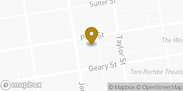 Map showing the location of Avis in San Francisco, CA 94109