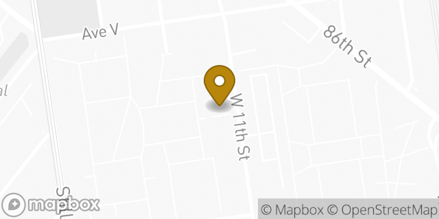 Map showing the location of Amazon Locker - Rockville in Brooklyn, NY 11223