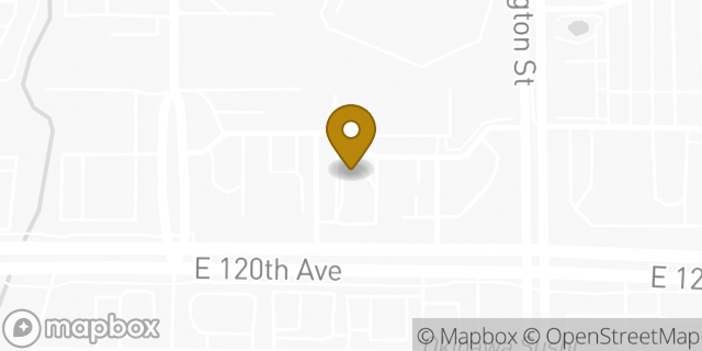 Map showing the location of McDonald's in Thornton, CO 80233