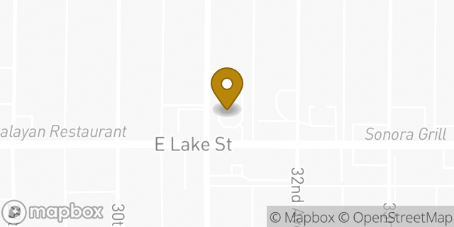 Map showing the location of McDonald's in Minneapolis, MN 55406