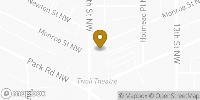 Map showing the location of The UPS Store in Washington, DC 20010