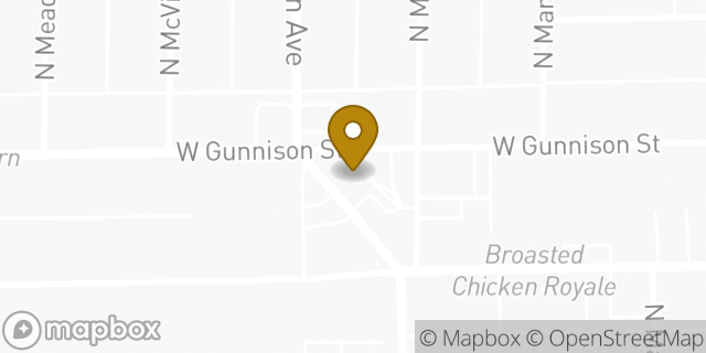 Map showing the location of Dunkin' in Chicago, IL 60630
