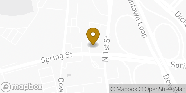 Map showing the location of Budget Car Rental in Nashville, TN 37207