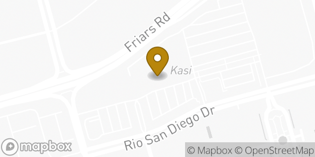 Map showing the location of T.J. Maxx & HomeGoods in San Diego, CA 92108