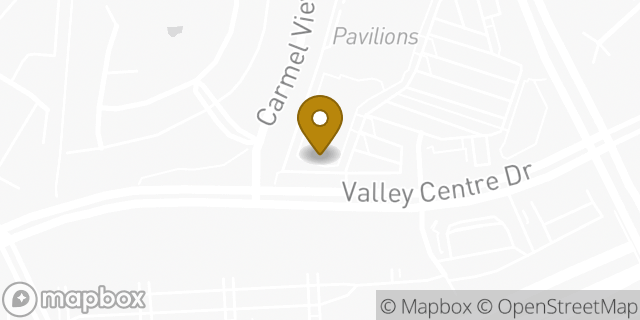 Map showing the location of Avis Car Rental in San Diego, CA 92130