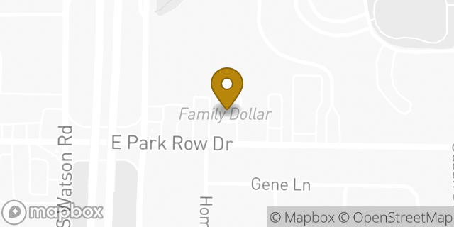 Map showing the location of Amazon Locker - Shephard in Arlington, TX 76010