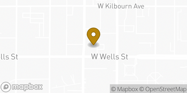 Map showing the location of Amazon Locker - Denton in Milwaukee, WI 53233