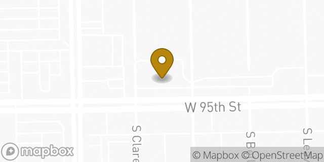 Map showing the location of Chase Bank in Chicago, IL 60643