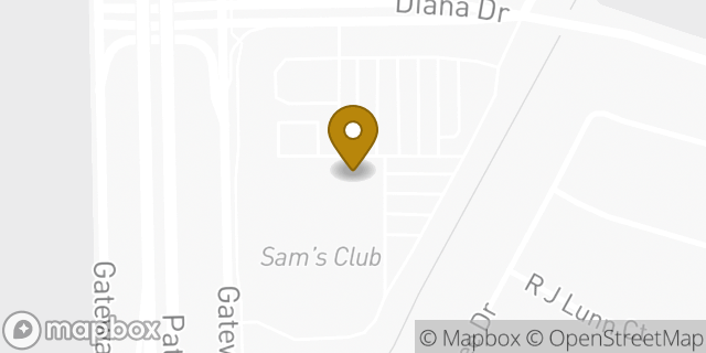 Map showing the location of Sam's Club in El Paso, TX 79924
