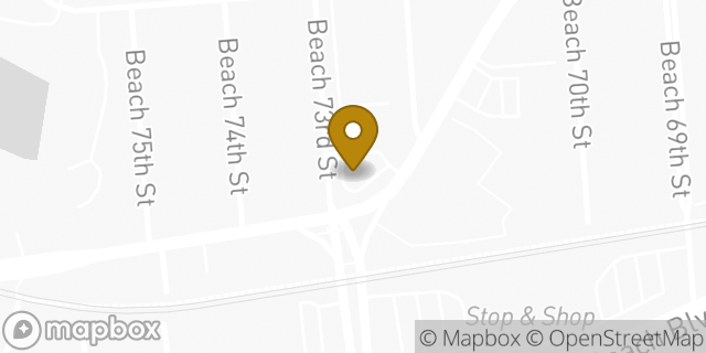 Map showing the location of Starbucks in Arverne, NY 11692