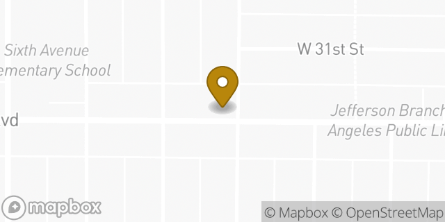 Map showing the location of Subway in Los Angeles, CA 90018
