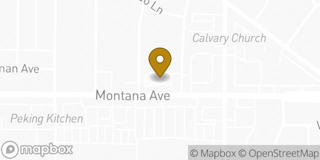Map showing the location of Montana Ave in El Paso, TX 79903