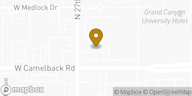 Map showing the location of Amazon Locker - Comestible in Phoenix, AZ 85017