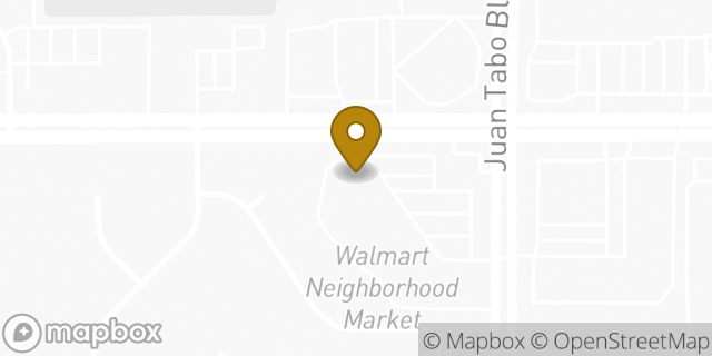 Map showing the location of Chase Bank in Albuquerque, NM 87111
