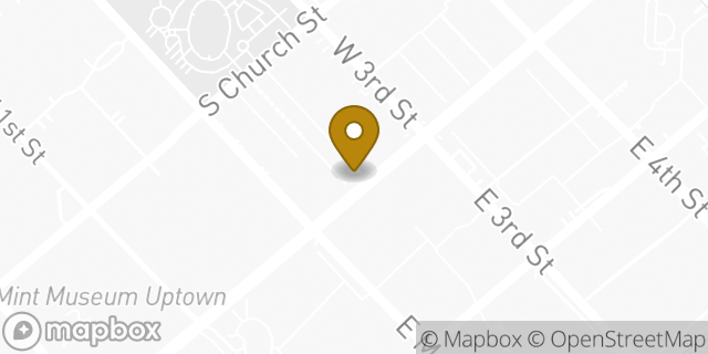 Map showing the location of Chipotle Mexican Grill in Charlotte, NC 28202
