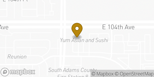 Map showing the location of Subway in Commerce City, CO 80022