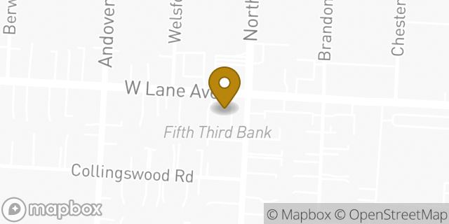 Map showing the location of Fifth Third Bank in Columbus, OH 43221