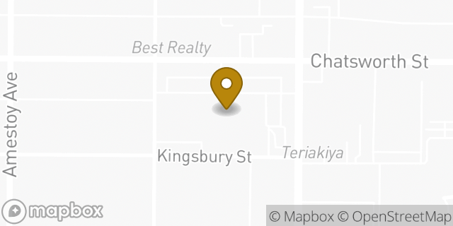 Map showing the location of Staples in Granada Hills, CA 91344