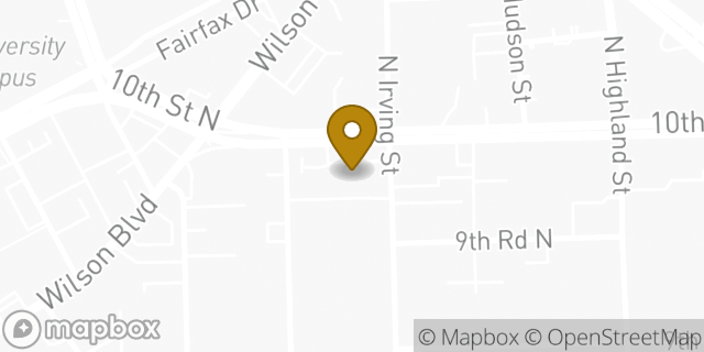 Map showing the location of Avis Car Rental in Arlington, VA 22201