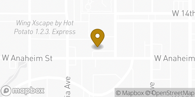 Map showing the location of Subway in Long Beach, CA 90813
