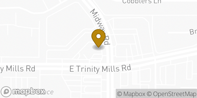 Map showing the location of Amazon Locker - Latrobe in Dallas, TX 75287