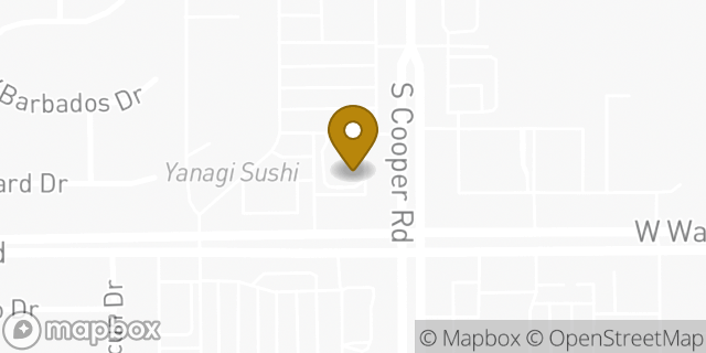 Map showing the location of Starbucks in Gilbert, AZ 85233