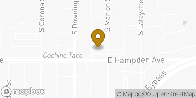 Map showing the location of ATM 7ELEVEN-FCTI in Englewood, CO