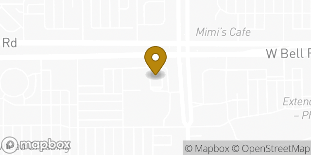 Map showing the location of McDonald's in Peoria, AZ 85382