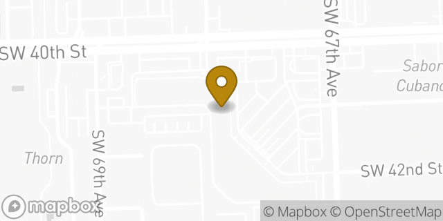 Map showing the location of Subway in Miami, FL 33155