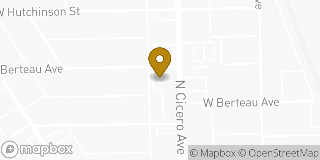 Map showing the location of Bank of America Drive-Thru ATM | Cicero West in Chicago, IL 60641