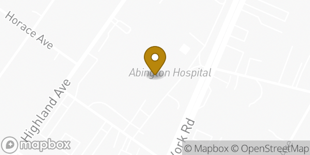 Map showing the location of Neurovascular Associates of Abington – Abington in Abington, PA 19001