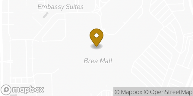 Map showing the location of Chipotle Mexican Grill in Brea, CA 92821