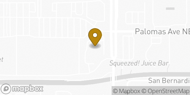 Map showing the location of FedEx ShipSite in Albuquerque, NM 87109