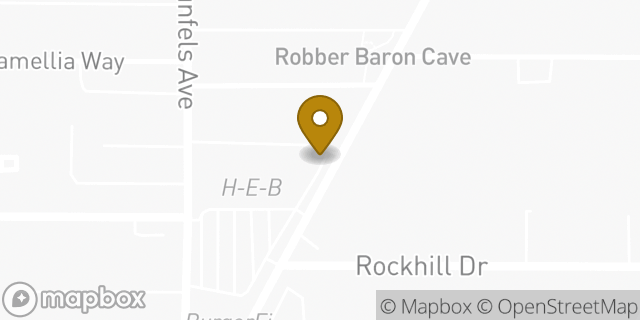Map showing the location of Oak Park H-E-B in San Antonio, TX 78209