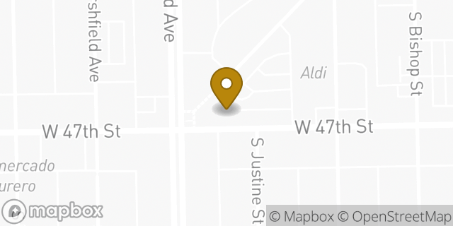 Map showing the location of Fifth Third Bank and ATM in Chicago, IL 60609