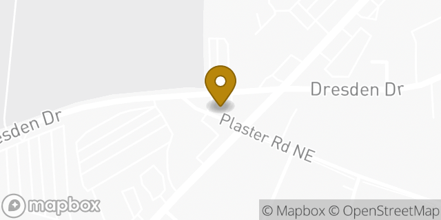 Map showing the location of Amazon Locker - Polychrome in Atlanta, GA 30345