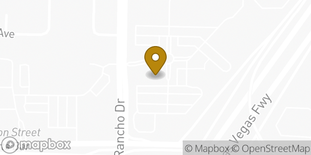 Map showing the location of Papa Johns in Las Vegas, NV 89102