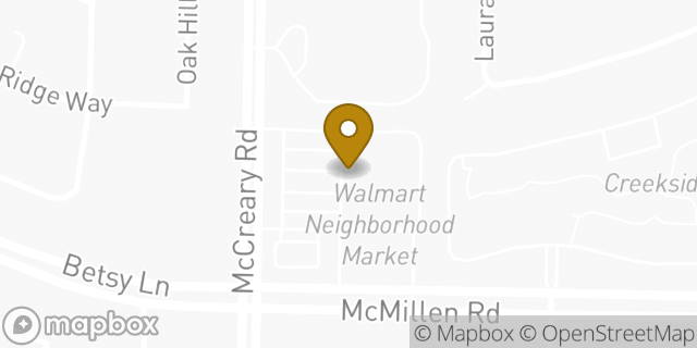 Map showing the location of Walmart Neighborhood Market in Wylie, TX 75098