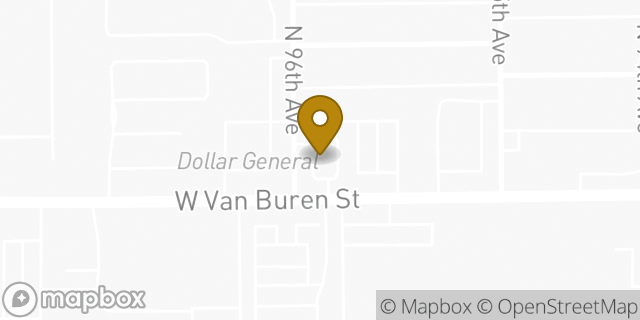 Map showing the location of Sonic Drive In in Tolleson, AZ 85353