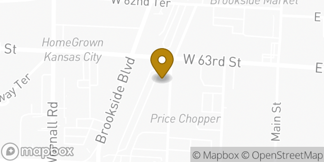 Map showing the location of Starbucks in Kansas City, MO 64113